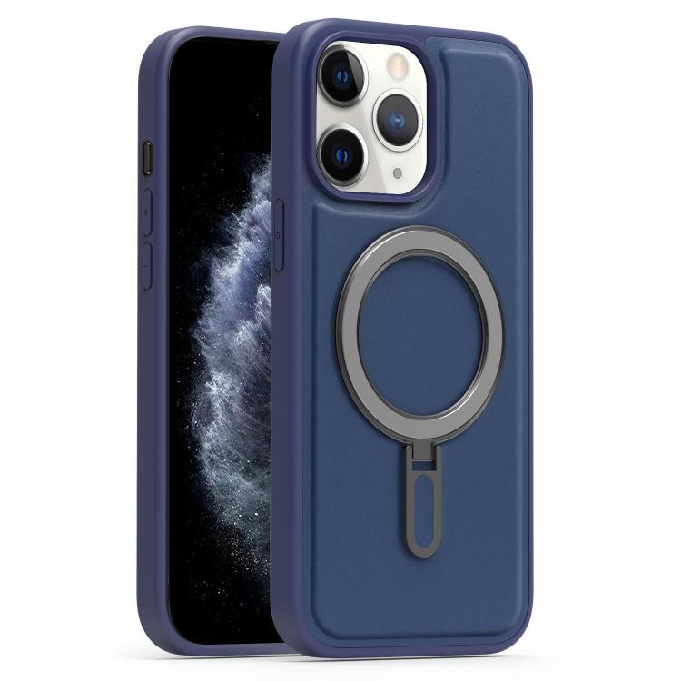 For iPhone 11 Pro Max Silver Shield MagSafe Holder Shockproof Phone Case