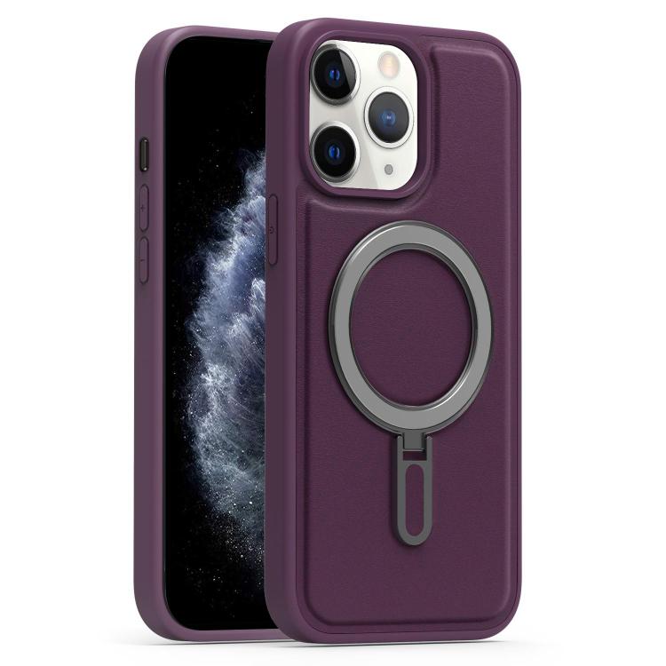 For iPhone 11 Pro Max Silver Shield MagSafe Holder Shockproof Phone Case