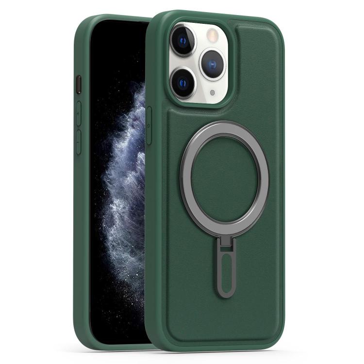 For iPhone 11 Pro Max Silver Shield MagSafe Holder Shockproof Phone Case