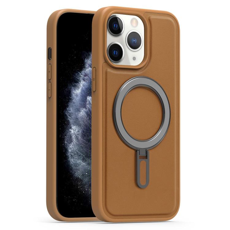 For iPhone 11 Pro Max Silver Shield MagSafe Holder Shockproof Phone Case