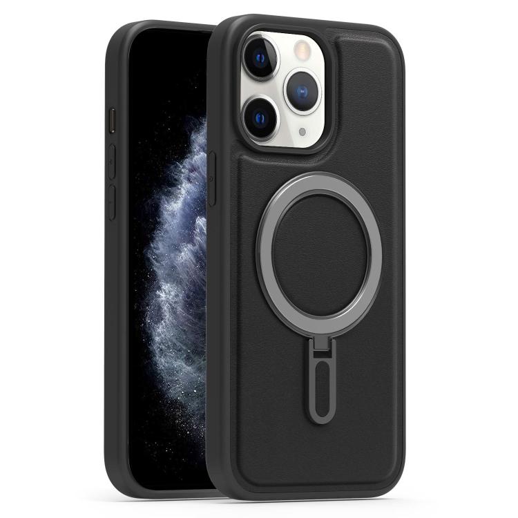 For iPhone 11 Pro Max Silver Shield MagSafe Holder Shockproof Phone Case