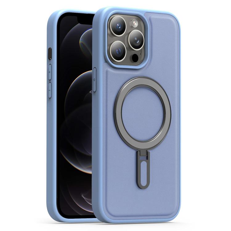 For iPhone 12 Pro Silver Shield MagSafe Holder Shockproof Phone Case