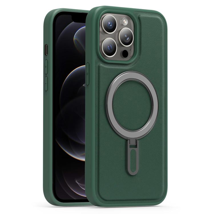 For iPhone 12 Pro Silver Shield MagSafe Holder Shockproof Phone Case