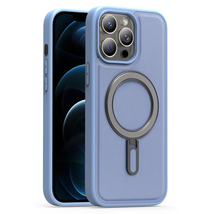 For iPhone 12 Pro Max Silver Shield MagSafe Holder Shockproof Phone Case