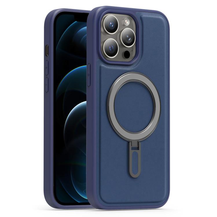 For iPhone 12 Pro Max Silver Shield MagSafe Holder Shockproof Phone Case