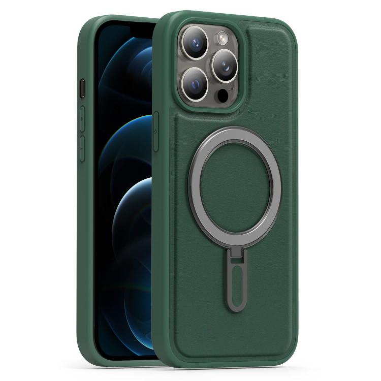For iPhone 12 Pro Max Silver Shield MagSafe Holder Shockproof Phone Case