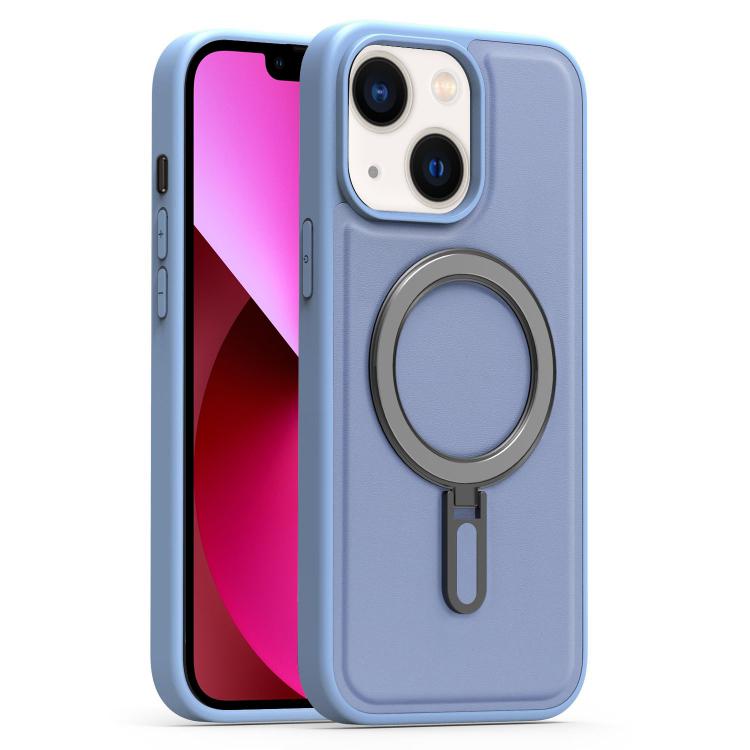 For iPhone 13 Silver Shield MagSafe Holder Shockproof Phone Case