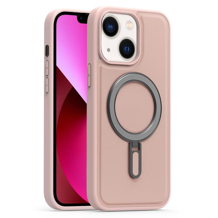 For iPhone 13 Silver Shield MagSafe Holder Shockproof Phone Case