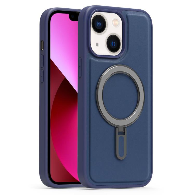 For iPhone 13 Silver Shield MagSafe Holder Shockproof Phone Case