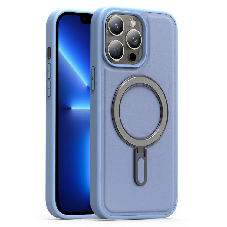 For iPhone 13 Pro Silver Shield MagSafe Holder Shockproof Phone Case