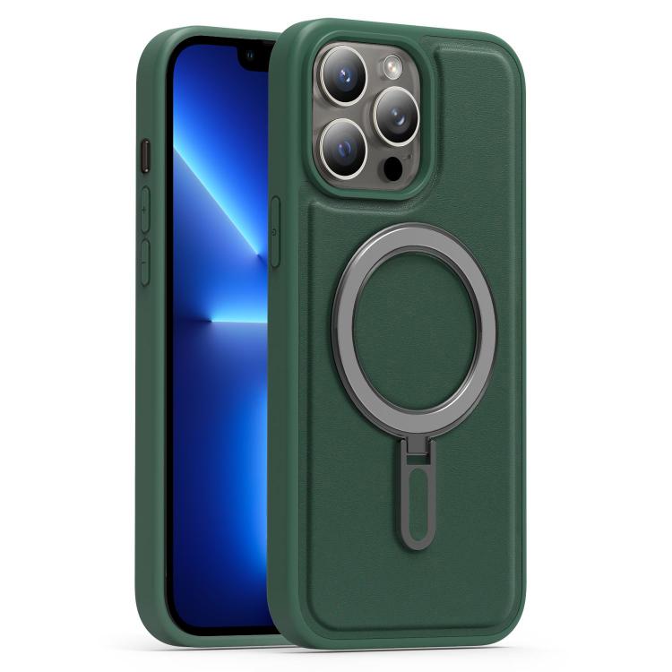 For iPhone 13 Pro Silver Shield MagSafe Holder Shockproof Phone Case