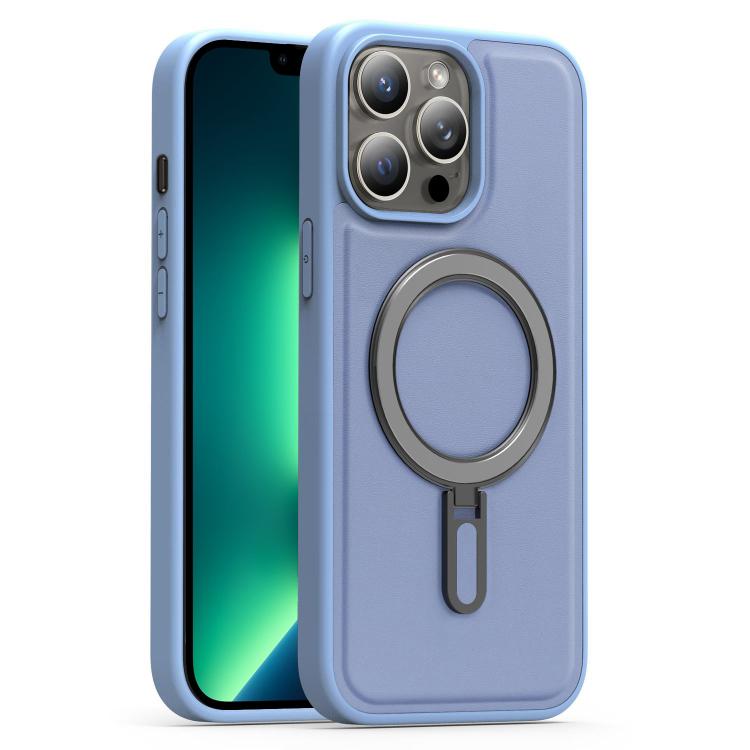 For iPhone 13 Pro Max Silver Shield MagSafe Holder Shockproof Phone Case
