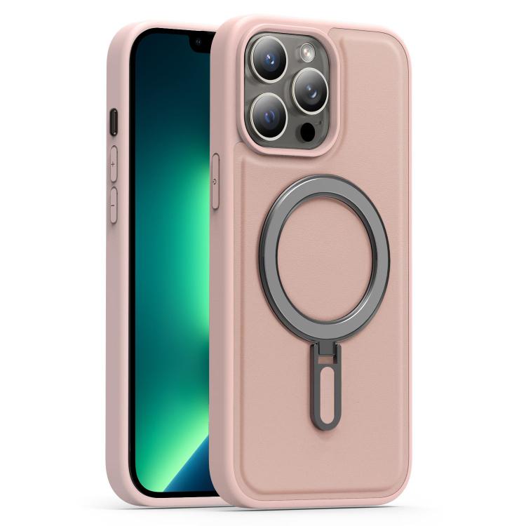 For iPhone 13 Pro Max Silver Shield MagSafe Holder Shockproof Phone Case