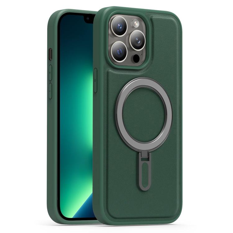 For iPhone 13 Pro Max Silver Shield MagSafe Holder Shockproof Phone Case