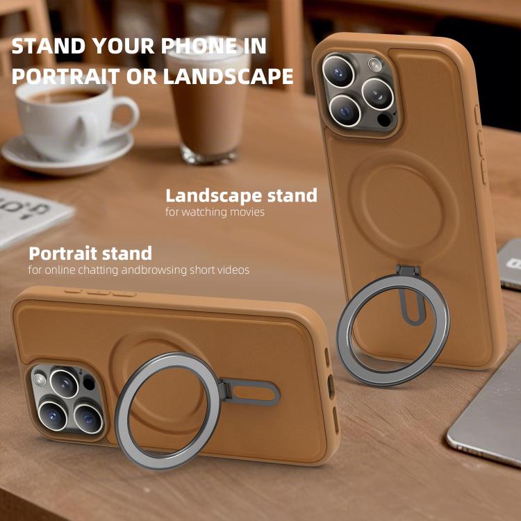For iPhone 12 Pro Silver Shield MagSafe Holder Shockproof Phone Case