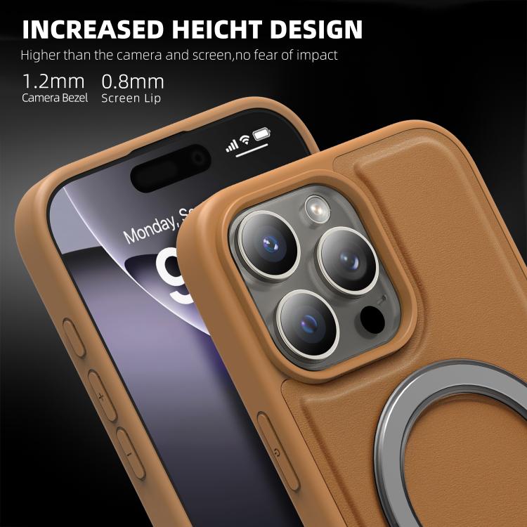 For iPhone 12 Pro Silver Shield MagSafe Holder Shockproof Phone Case