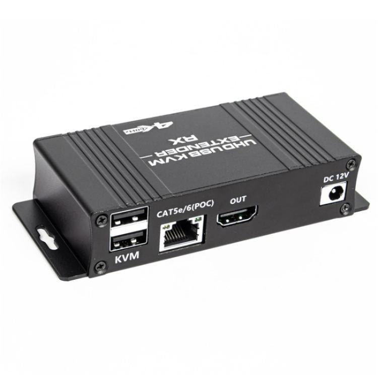 D5-1 / D6-1 80m Cat6 / 5e Network Cable Extender Computer Control HDMI KVM Extender, Plug:US Plug