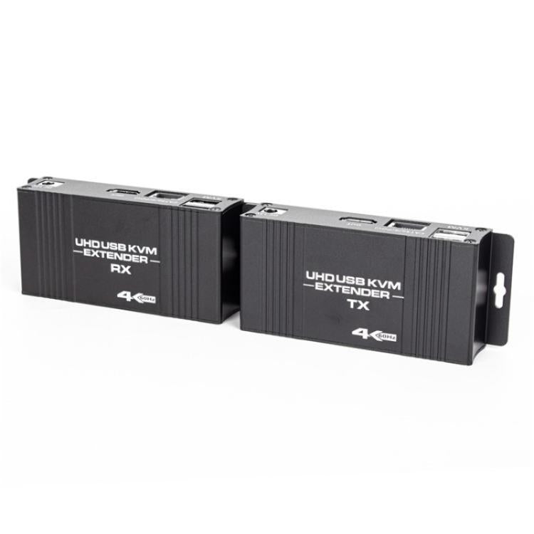 D5-1 / D6-1 80m Cat6 / 5e Network Cable Extender Computer Control HDMI KVM Extender, Plug:US Plug
