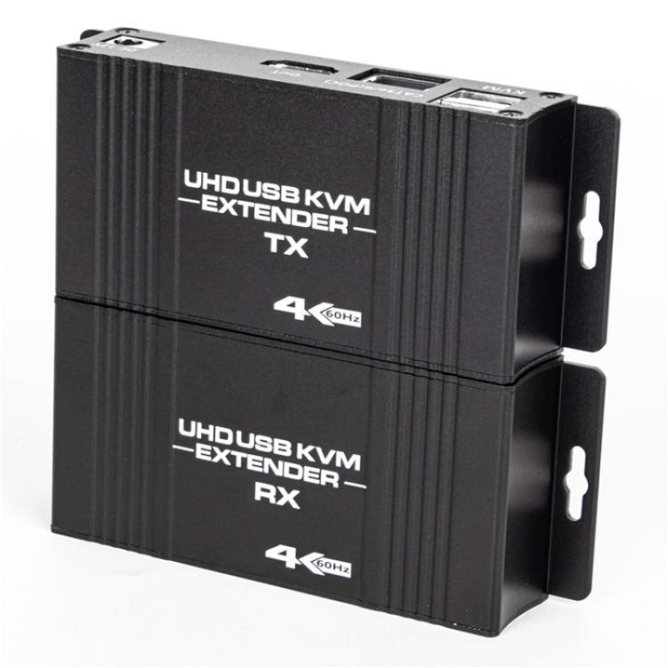 D5-1 / D6-1 80m Cat6 / 5e Network Cable Extender Computer Control HDMI KVM Extender, Plug:US Plug