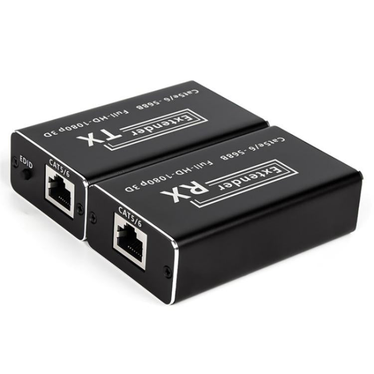 D1-1 / D2-1 Network Cable HD Video Signal Transmitter 50m Extender HDMI to RJ45 Extender, Plug:EU Plug