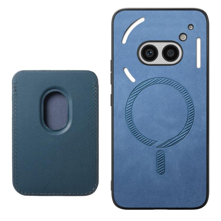 For Nothing Phone 2a Retro Magsafe Card Bag PU Back Cover Phone Case
