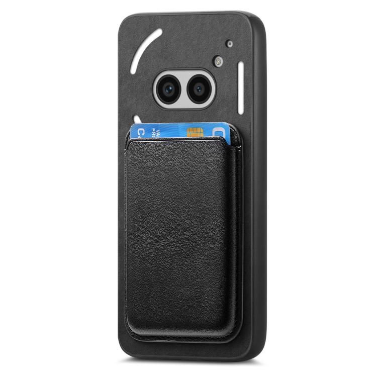 For Nothing Phone 2a Retro Magsafe Card Bag PU Back Cover Phone Case