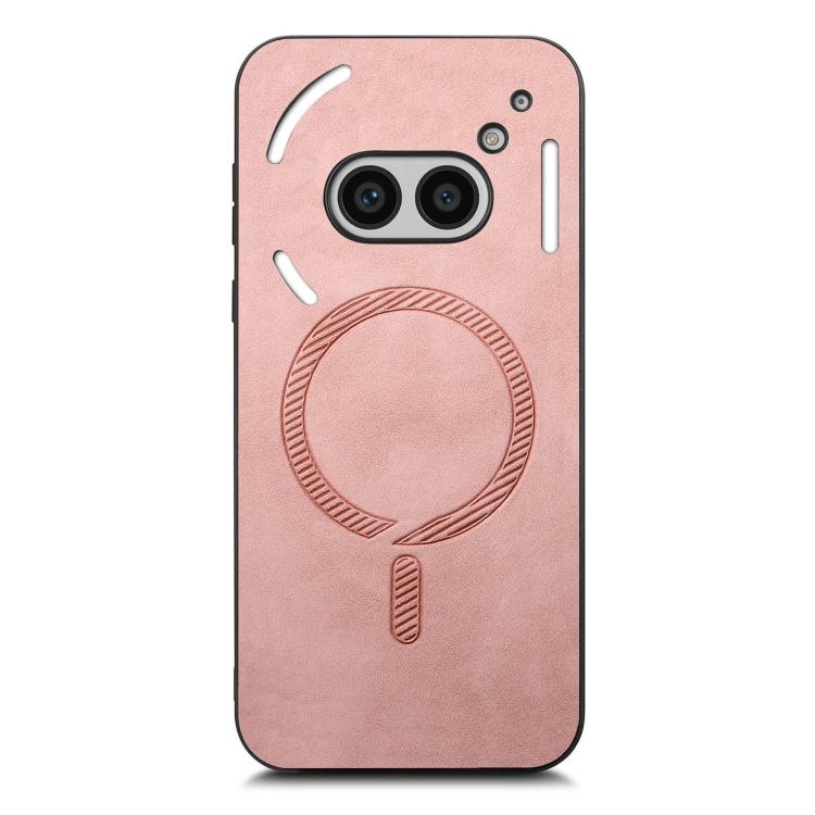 For Nothing Phone 2a Retro Magsafe Magnetic PU Back Cover Phone Case