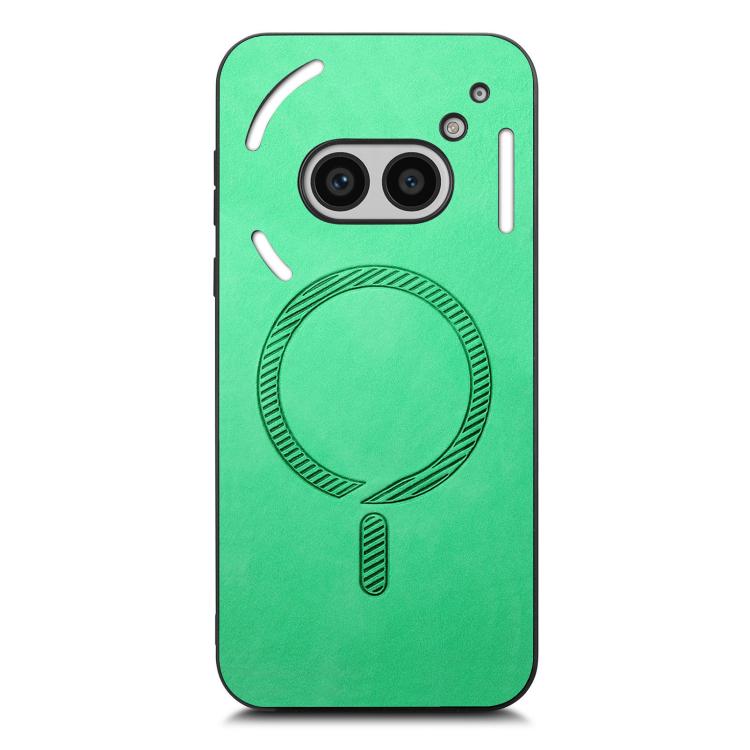 For Nothing Phone 2a Retro Magsafe Magnetic PU Back Cover Phone Case