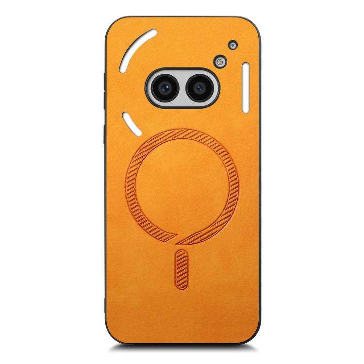 For Nothing Phone 2a Retro Magsafe Magnetic PU Back Cover Phone Case