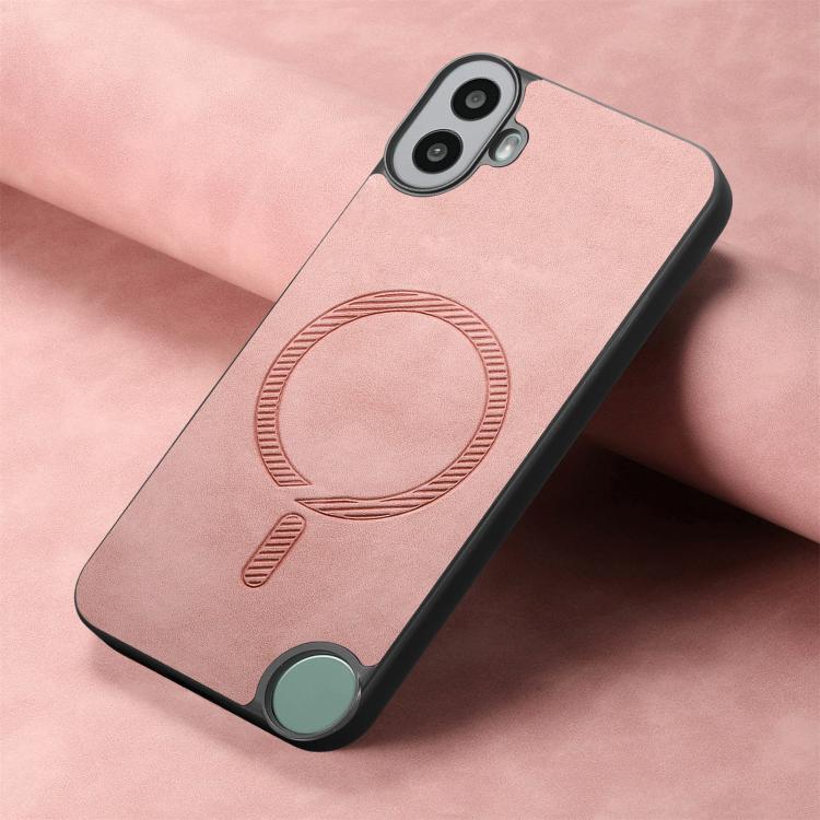 For Nothing CMF Phone 1 Retro Magsafe Magnetic PU Back Cover Phone Case