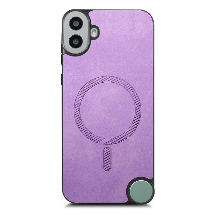 For Nothing CMF Phone 1 Retro Magsafe Magnetic PU Back Cover Phone Case