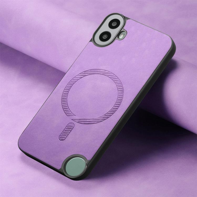 For Nothing CMF Phone 1 Retro Magsafe Magnetic PU Back Cover Phone Case