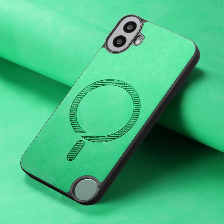 For Nothing CMF Phone 1 Retro Magsafe Magnetic PU Back Cover Phone Case