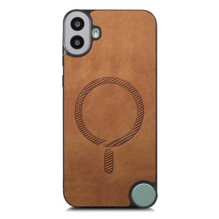 For Nothing CMF Phone 1 Retro Magsafe Magnetic PU Back Cover Phone Case