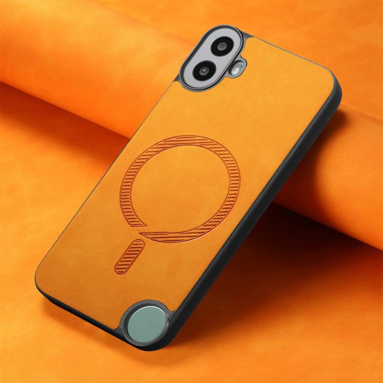For Nothing CMF Phone 1 Retro Magsafe Magnetic PU Back Cover Phone Case
