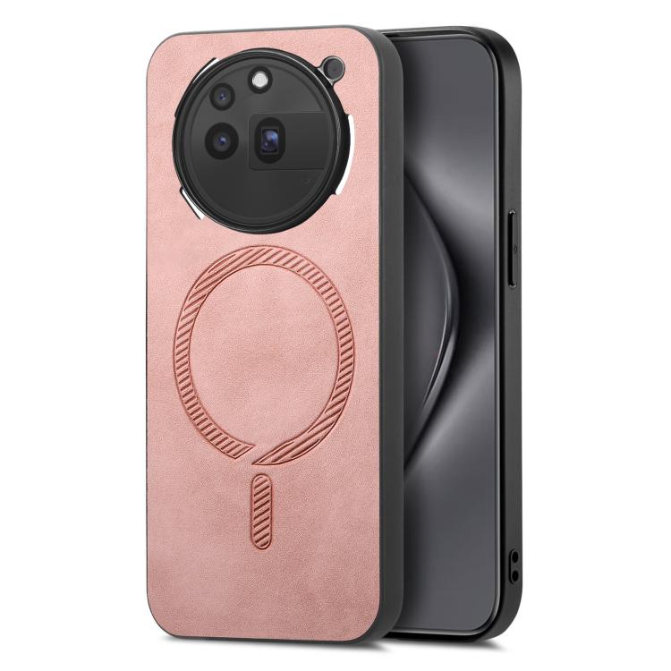 For Nothing Phone 3a Pro Retro Magsafe Magnetic PU Back Cover Phone Case