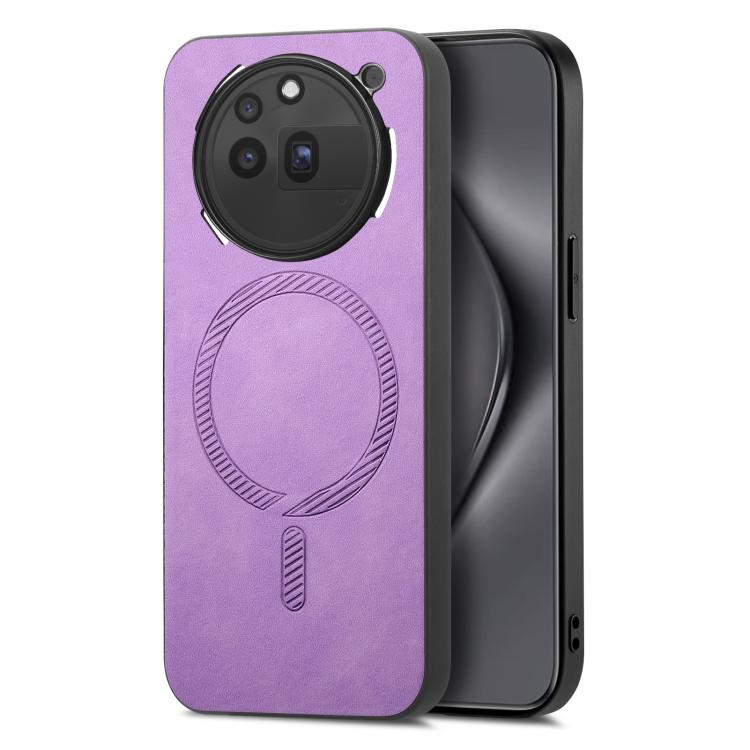 For Nothing Phone 3a Pro Retro Magsafe Magnetic PU Back Cover Phone Case