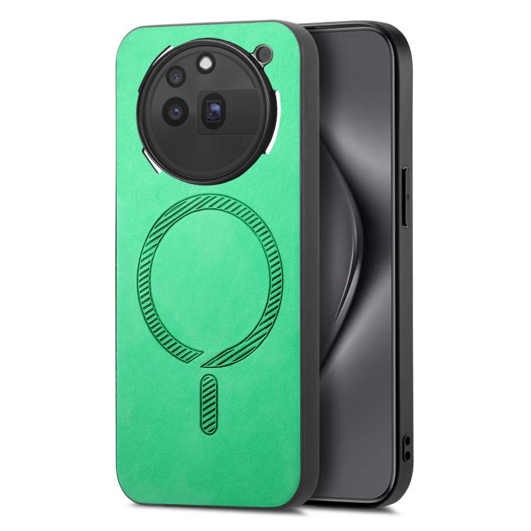For Nothing Phone 3a Pro Retro Magsafe Magnetic PU Back Cover Phone Case