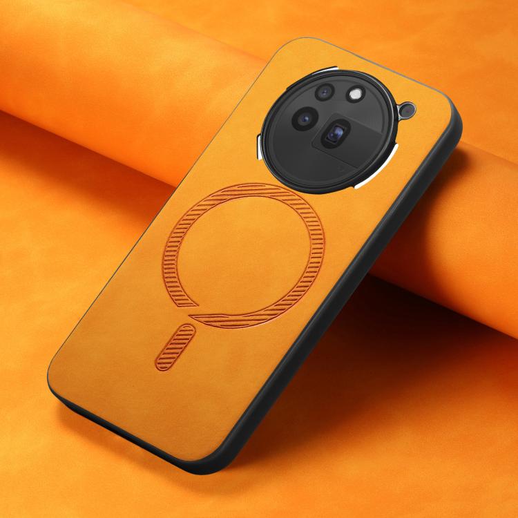 For Nothing Phone 3a Pro Retro Magsafe Magnetic PU Back Cover Phone Case