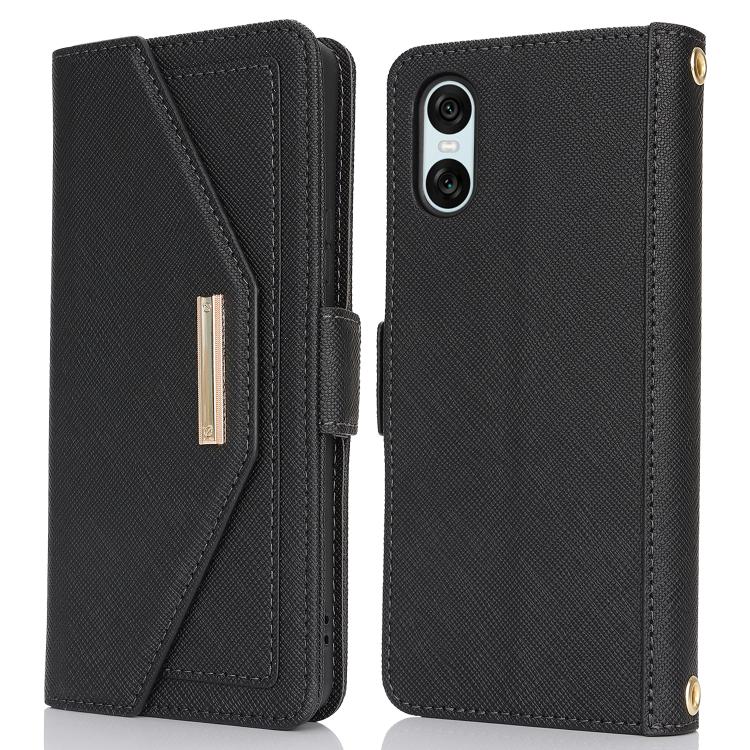 For Sony Xperia 1 VI Cross Texture Crossbody Lanyard Leather Phone Case