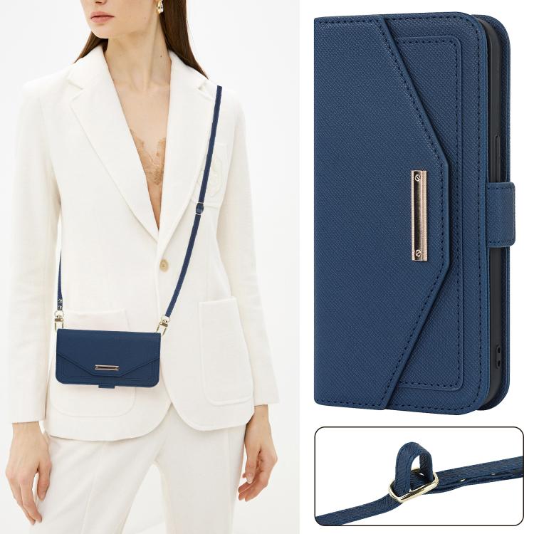 For Sony Xperia 10 VI Cross Texture Crossbody Lanyard Leather Phone Case