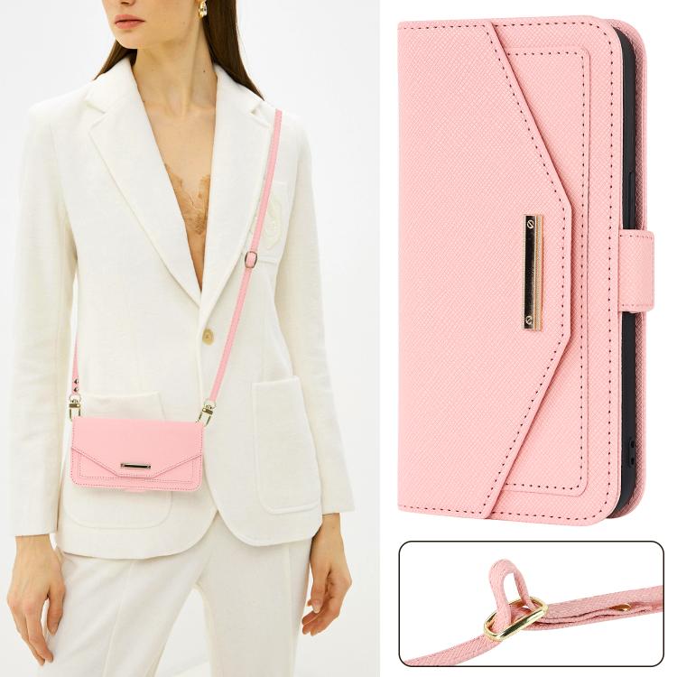 For Sony Xperia 10 IV Cross Texture Crossbody Lanyard Leather Phone Case