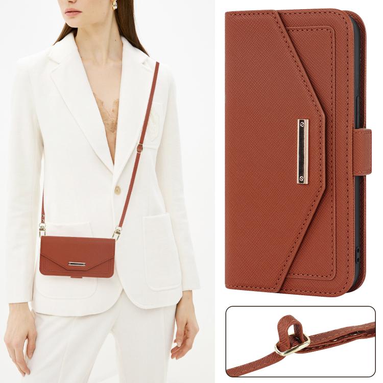 For Sony Xperia 1 IV Cross Texture Crossbody Lanyard Leather Phone Case