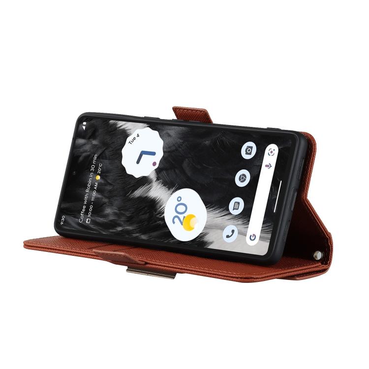 For Google Pixel 6a Cross Texture Crossbody Lanyard Leather Phone Case