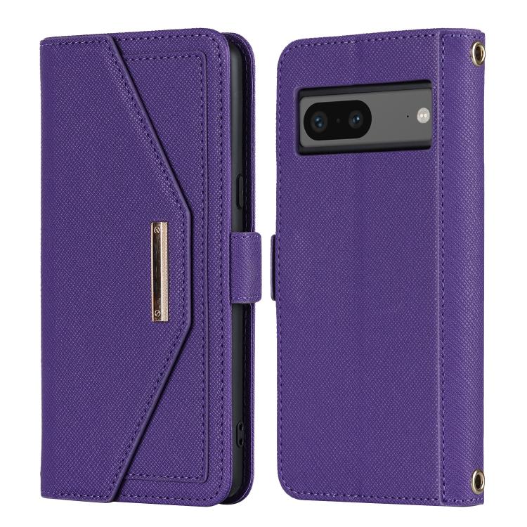 For Google Pixel 8 Pro Cross Texture Crossbody Lanyard Leather Phone Case