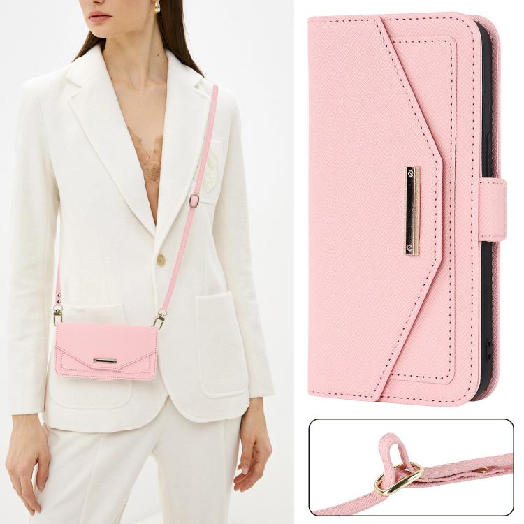 For Google Pixel 9 Pro XL Cross Texture Crossbody Lanyard Leather Phone Case
