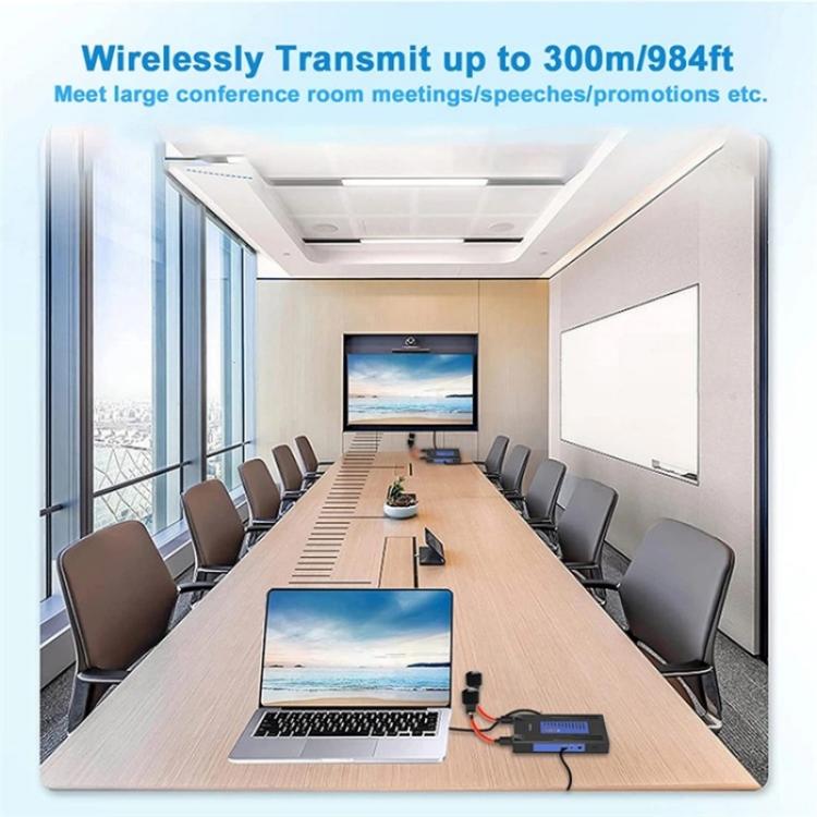 BOVBOX 092 Pro Audio Video Transmitter Receiver 300m Wireless HDMI Extender, Plug:UK Plug
