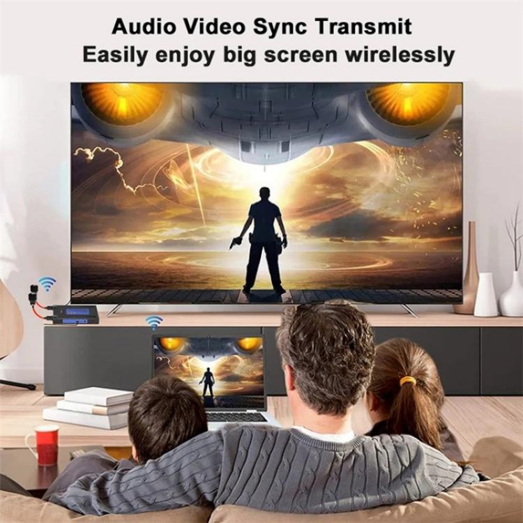 BOVBOX 092 Pro Audio Video Transmitter Receiver 300m Wireless HDMI Extender, Plug:UK Plug