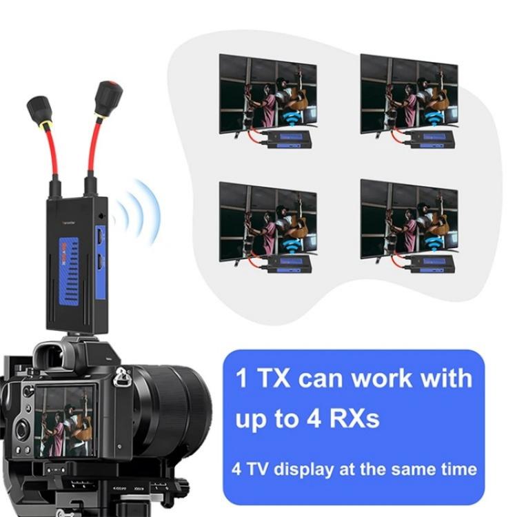 BOVBOX 092 Pro Audio Video Transmitter Receiver 300m Wireless HDMI Extender, Plug:UK Plug