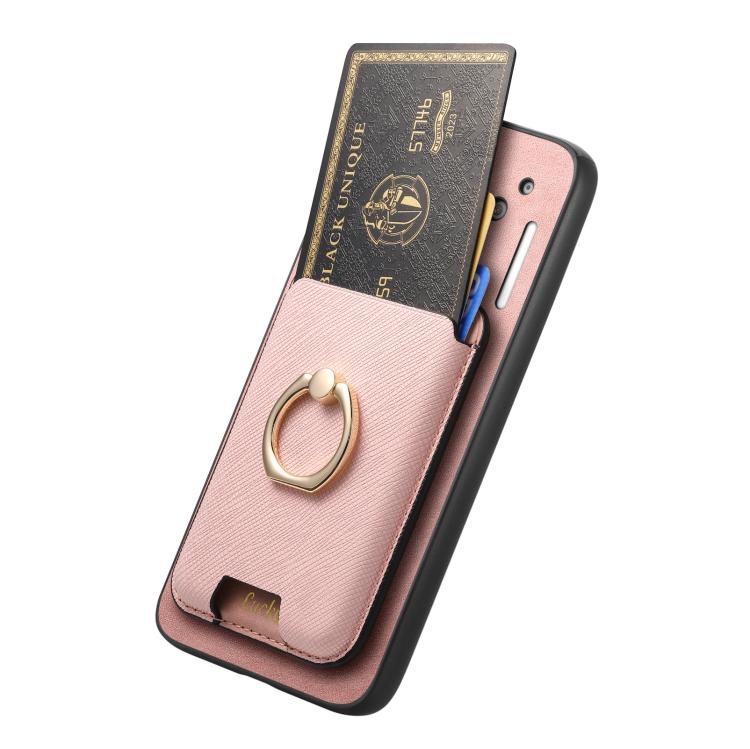 For Nothing Phone 2a Retro Cross Leather Ring Vertical Insert Card Bag MagSafe Phone Case